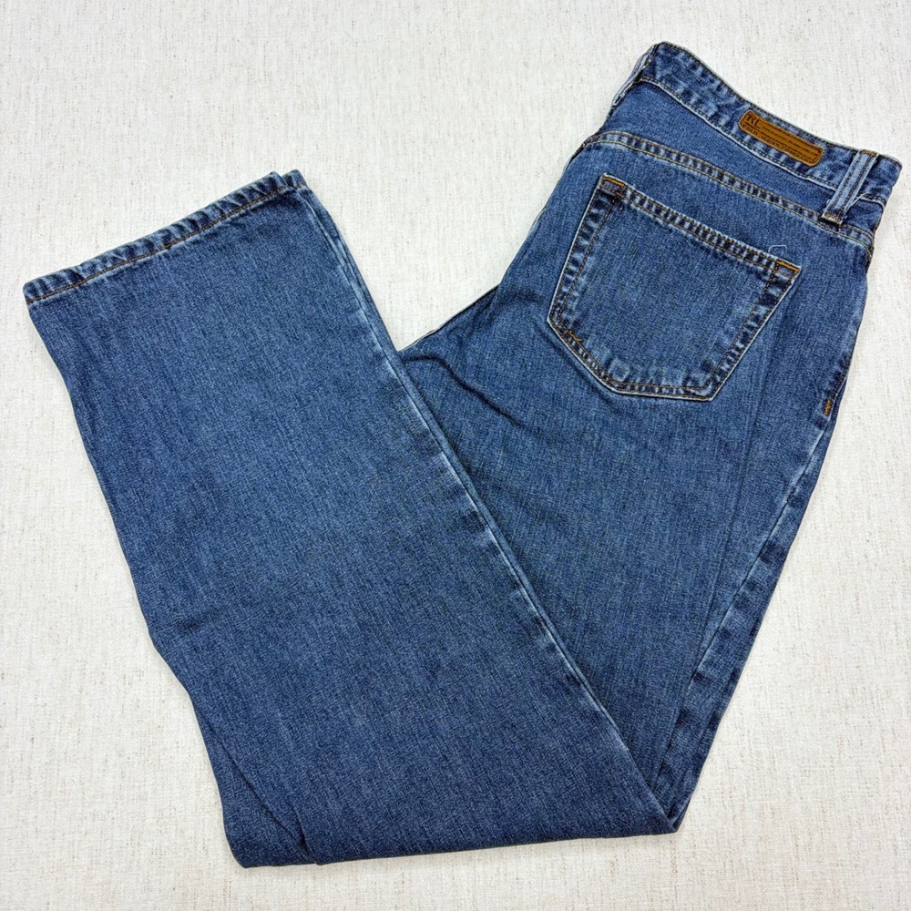 Vtg Polo Jeans Company Ralph Lauren Relaxed Jean Womens Sz 10x32 Blue Denim